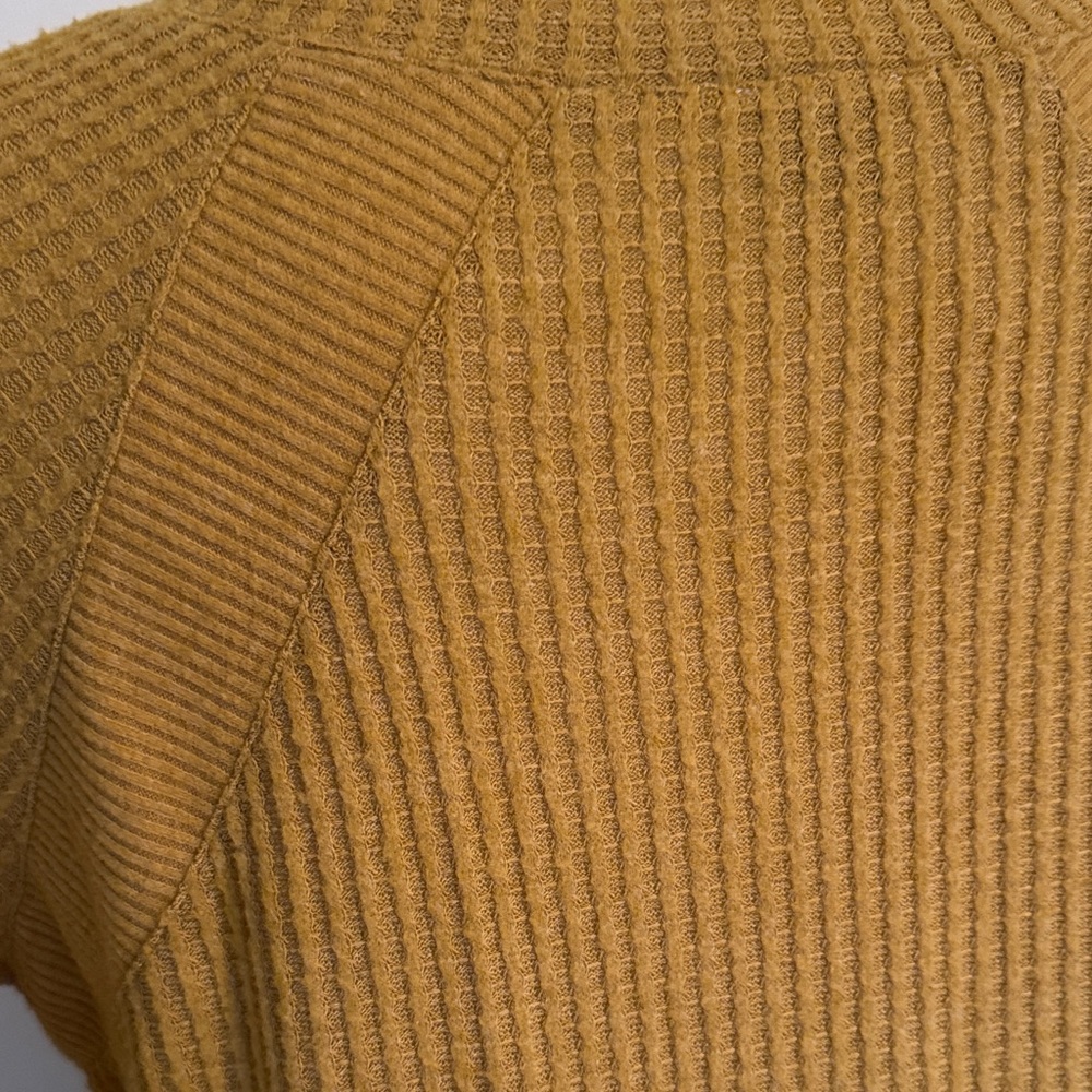 Mustard V-Neck Sweater - Picture 4 of 4